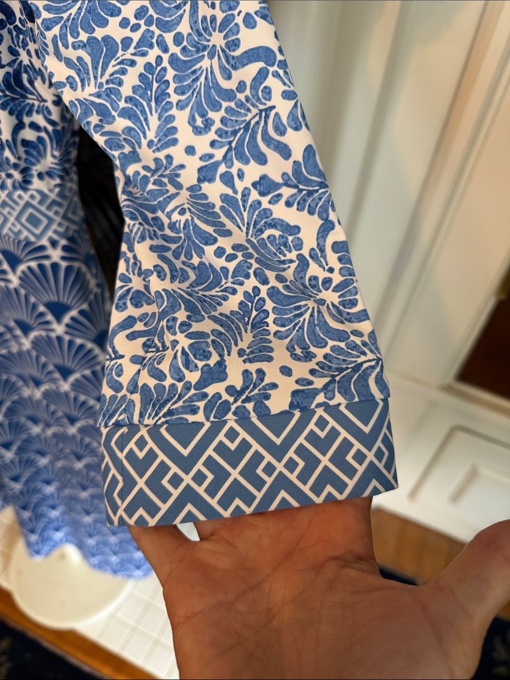 J. McLaughlin Kailyn contrasting Pattern shirt dress- worn once - Picture 5 of 8